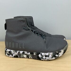 Nobull Men’s Size 8.5 Impact High Top Athletic Training Gym Shoes Gray Camo